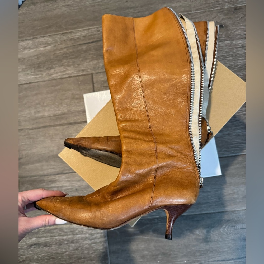 Michael Michael Kors Cognac Leather Women's Boots